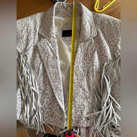 Mario Serrani Textured Fringe leather jacket - Picture 10 of 11